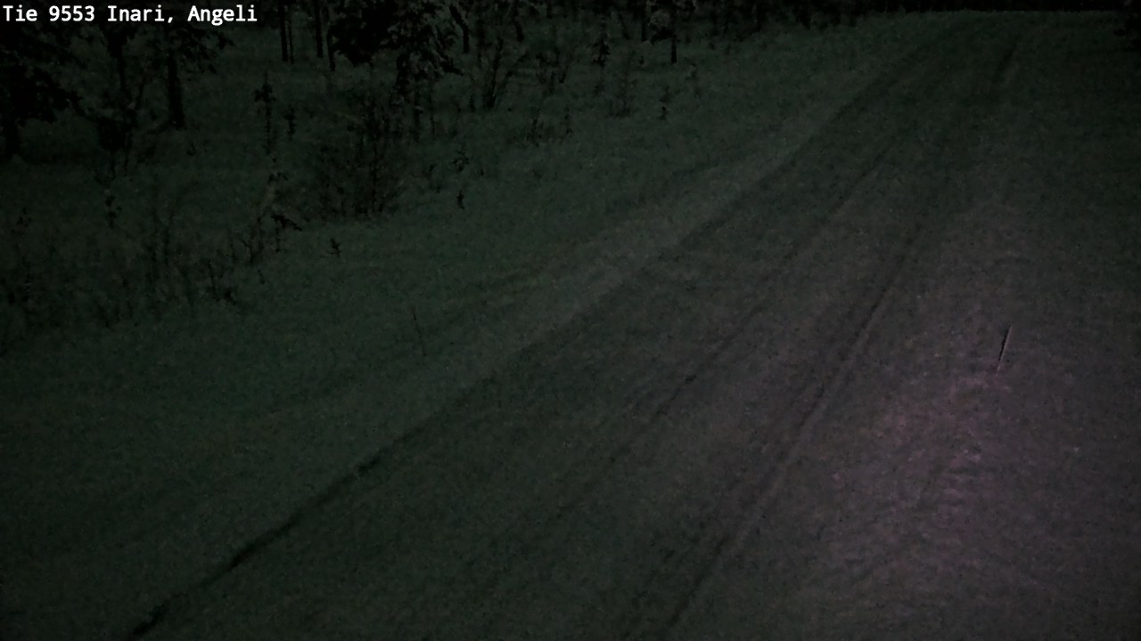 Weather Camera Image Road 9553 Inari, Angeli, Lintupuolivaara, Inari, Lappi