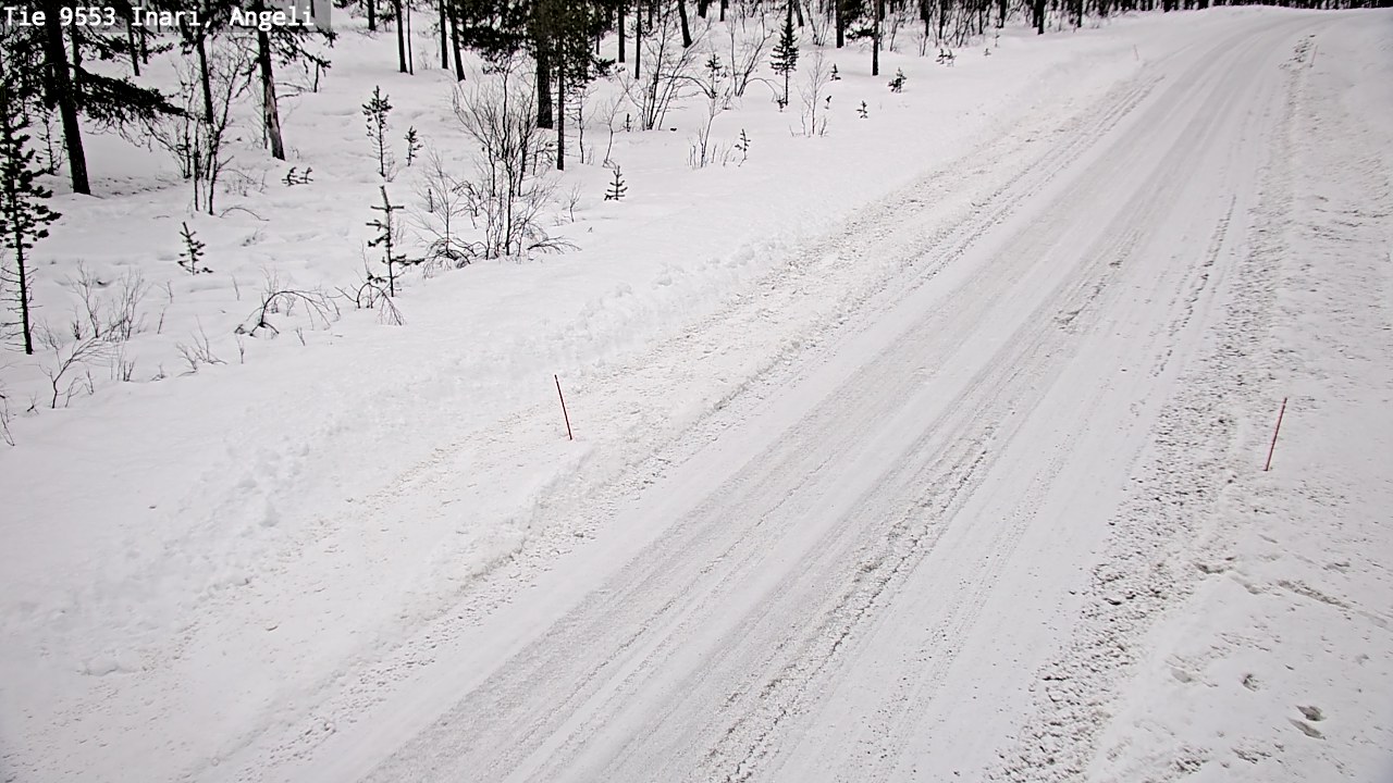 Weather Camera Image Väg 9553 Inari, Angeli, Lintupuolivaara, Inari, Lappi