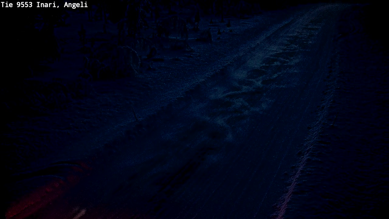 Weather Camera Image Road 9553 Inari, Angeli, Lintupuolivaara, Inari, Lappi