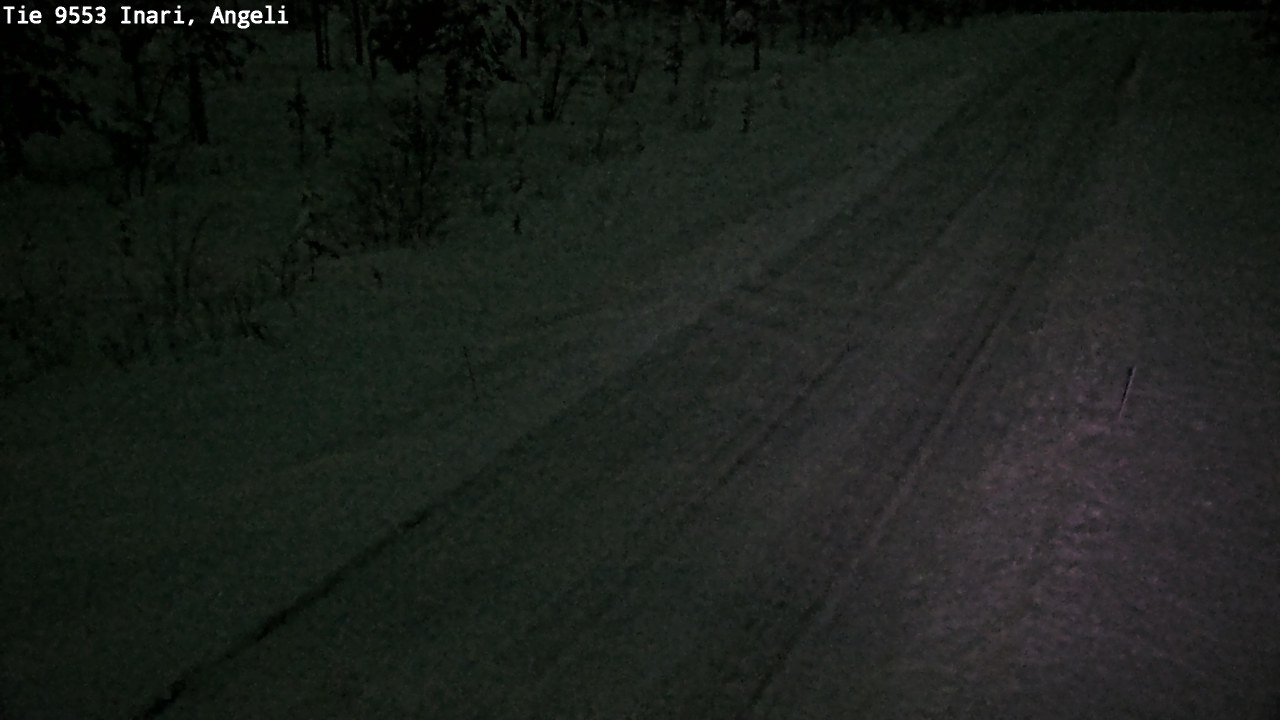 Weather Camera Image Road 9553 Inari, Angeli, Lintupuolivaara, Inari, Lappi
