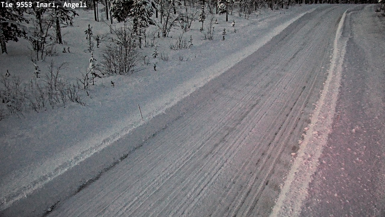 Weather Camera Image Väg 9553 Inari, Angeli, Lintupuolivaara, Inari, Lappi