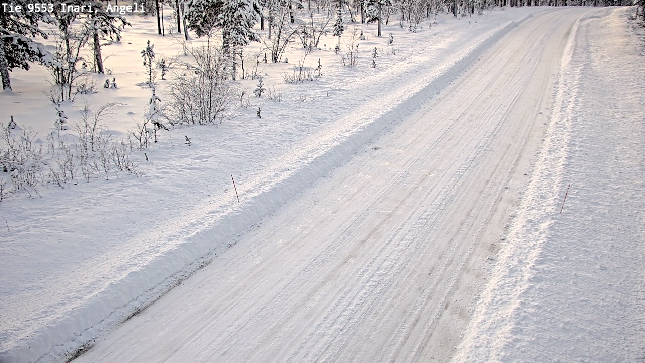 Weather Camera Image Road 9553 Inari, Angeli, Lintupuolivaara, Inari, Lappi
