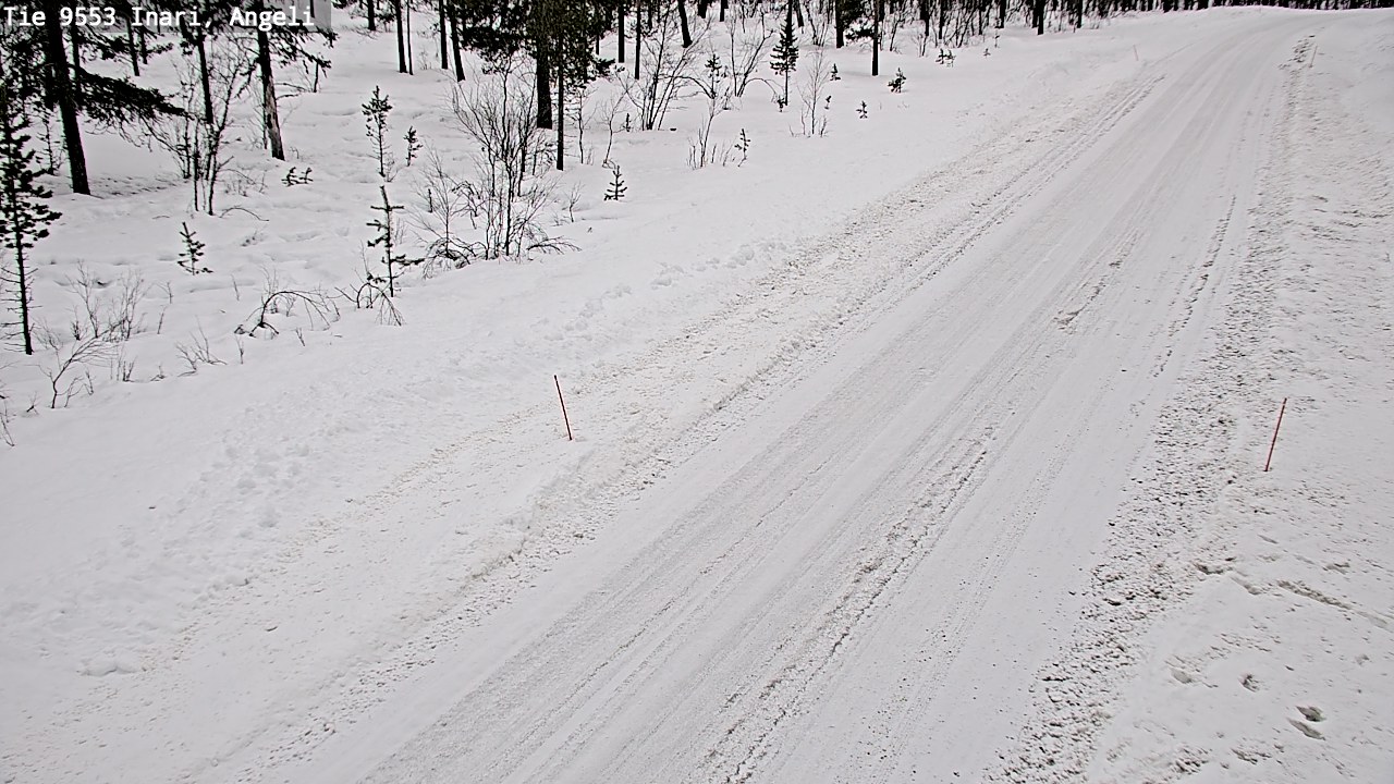 Weather Camera Image Väg 9553 Inari, Angeli, Lintupuolivaara, Inari, Lappi