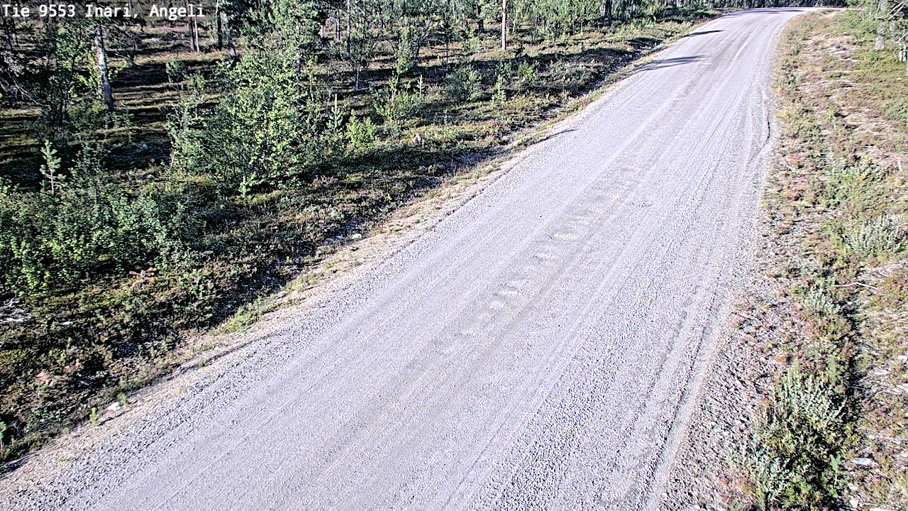 Weather Camera Image Road 9553 Inari, Angeli, Lintupuolivaara, Inari, Lappi