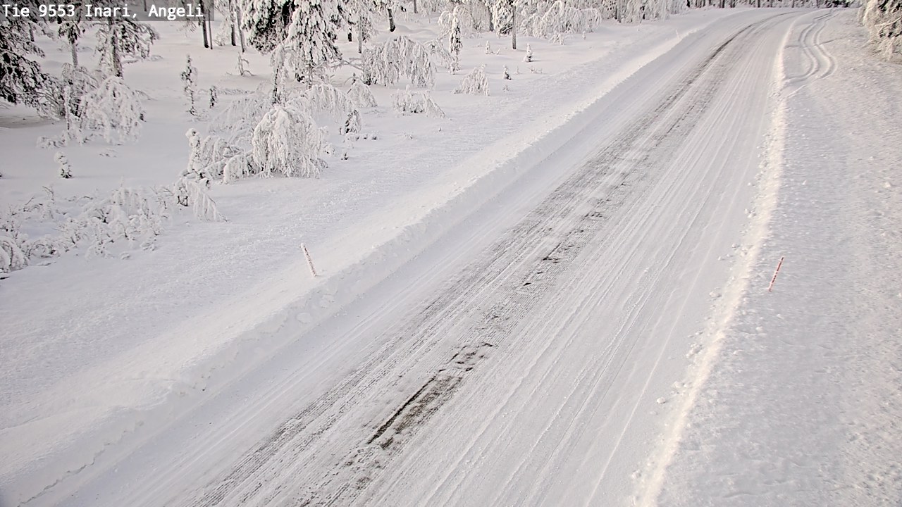 Weather Camera Image Road 9553 Inari, Angeli, Lintupuolivaara, Inari, Lappi