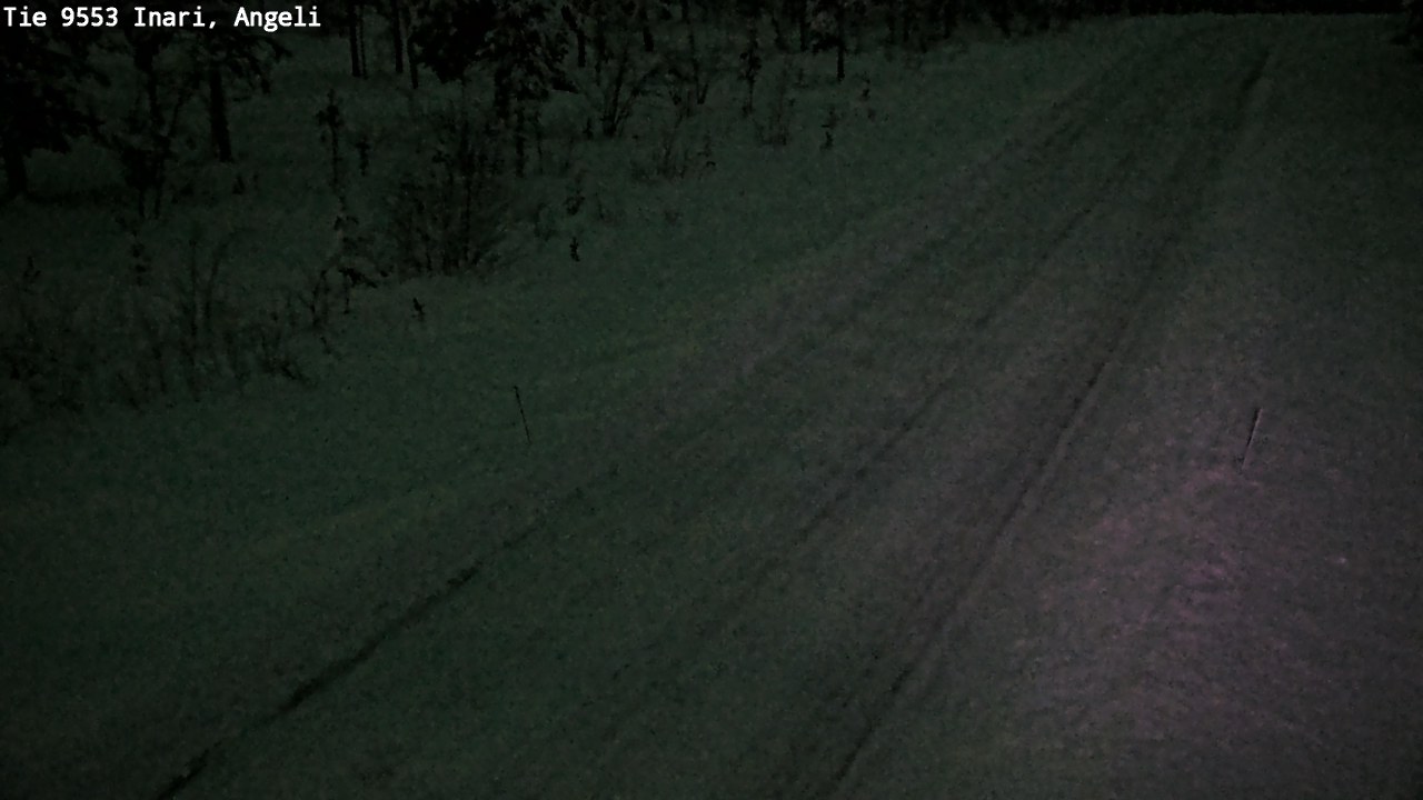 Weather Camera Image Road 9553 Inari, Angeli, Lintupuolivaara, Inari, Lappi