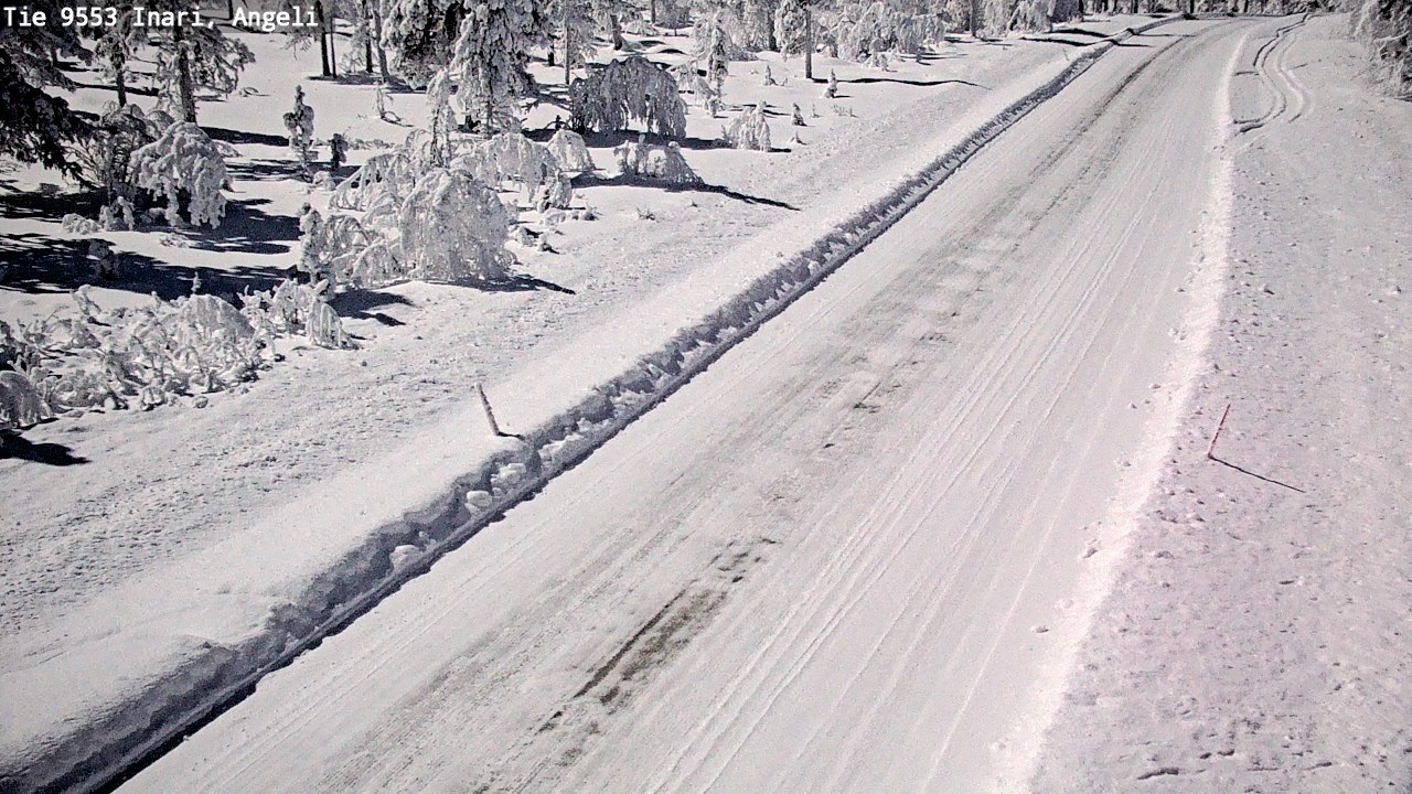 Weather Camera Image Väg 9553 Inari, Angeli, Lintupuolivaara, Inari, Lappi