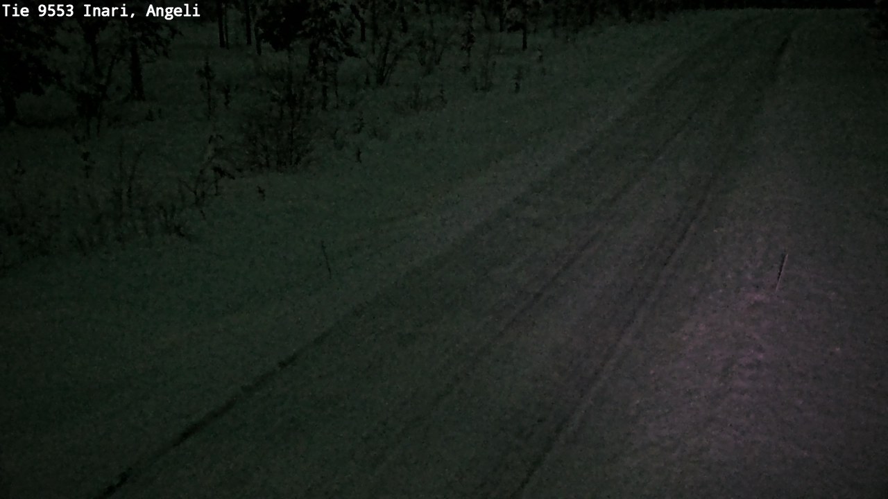 Weather Camera Image Road 9553 Inari, Angeli, Lintupuolivaara, Inari, Lappi