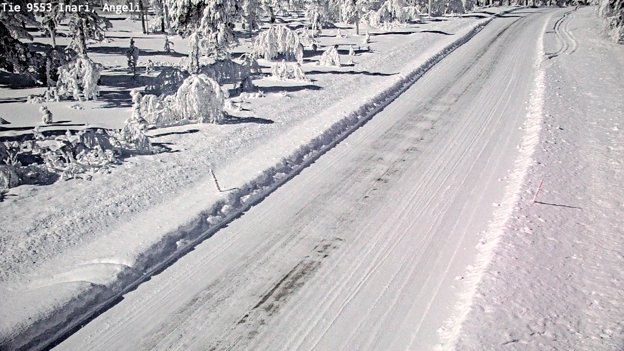 Weather Camera Image Road 9553 Inari, Angeli, Lintupuolivaara, Inari, Lappi