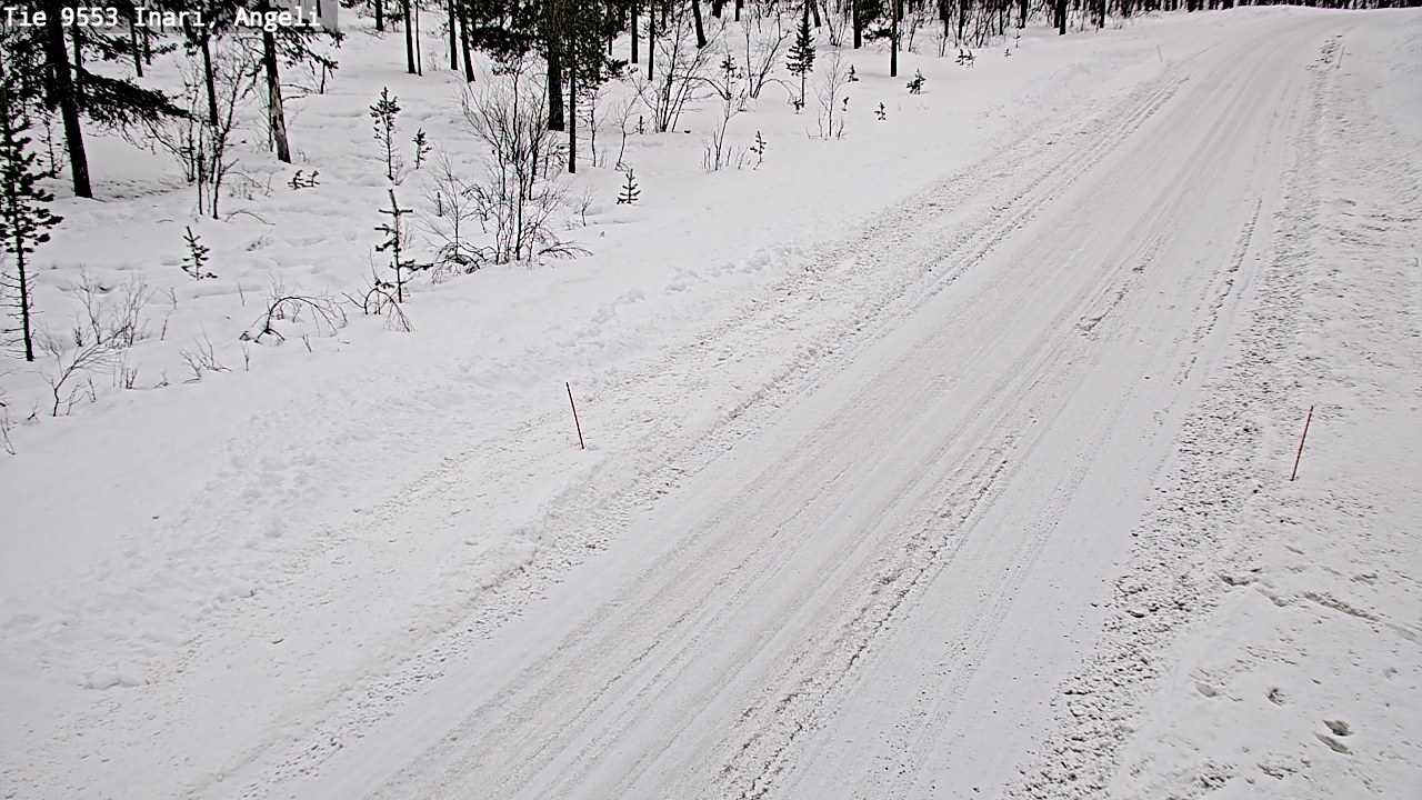 Weather Camera Image Road 9553 Inari, Angeli, Lintupuolivaara, Inari, Lappi