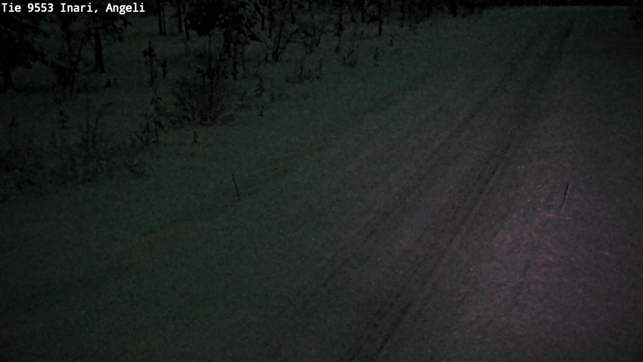 Weather Camera Image Road 9553 Inari, Angeli, Lintupuolivaara, Inari, Lappi