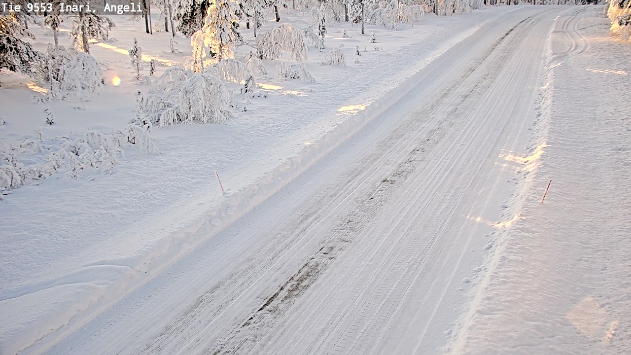 Kelikamerat Kuva Tie 9553 Inari, Angeli, Lintupuolivaara, Inari, Lappi