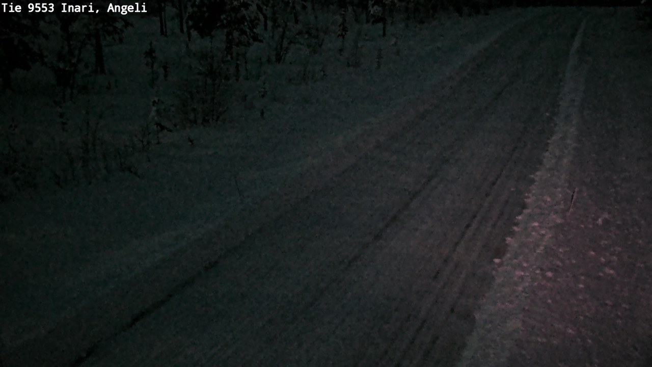 Weather Camera Image Väg 9553 Inari, Angeli, Lintupuolivaara, Inari, Lappi