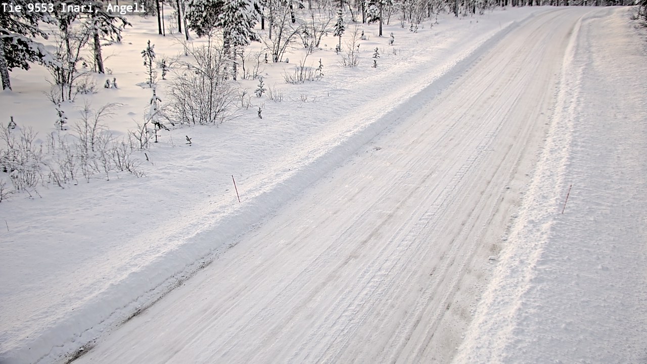 Weather Camera Image Road 9553 Inari, Angeli, Lintupuolivaara, Inari, Lappi