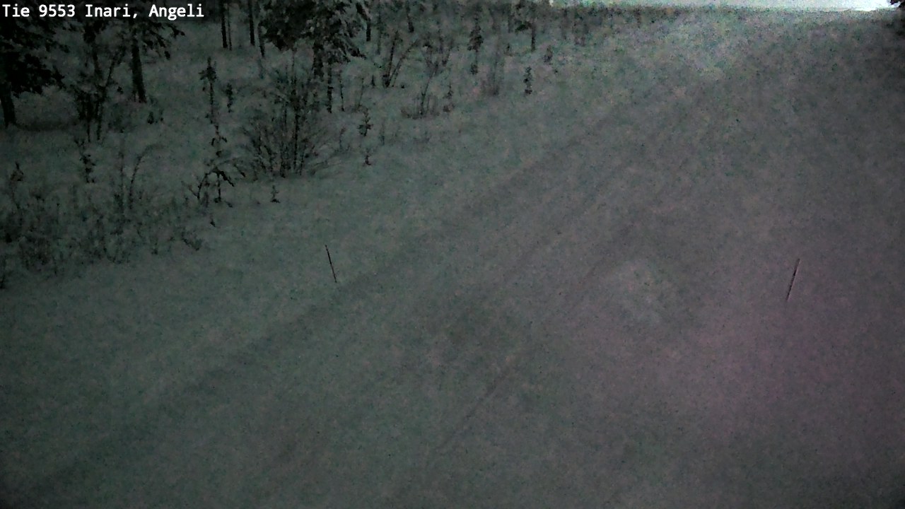 Weather Camera Image Road 9553 Inari, Angeli, Lintupuolivaara, Inari, Lappi