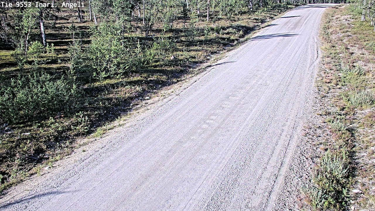 Weather Camera Image Road 9553 Inari, Angeli, Lintupuolivaara, Inari, Lappi