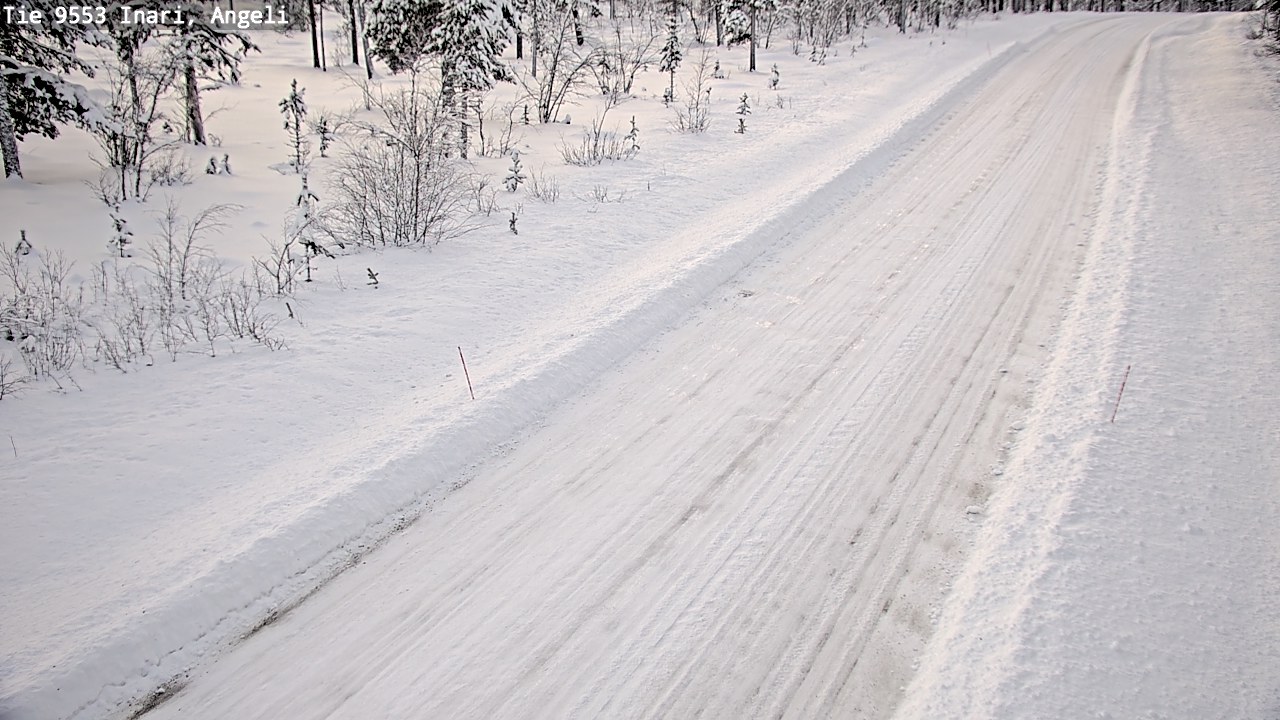 Weather Camera Image Road 9553 Inari, Angeli, Lintupuolivaara, Inari, Lappi