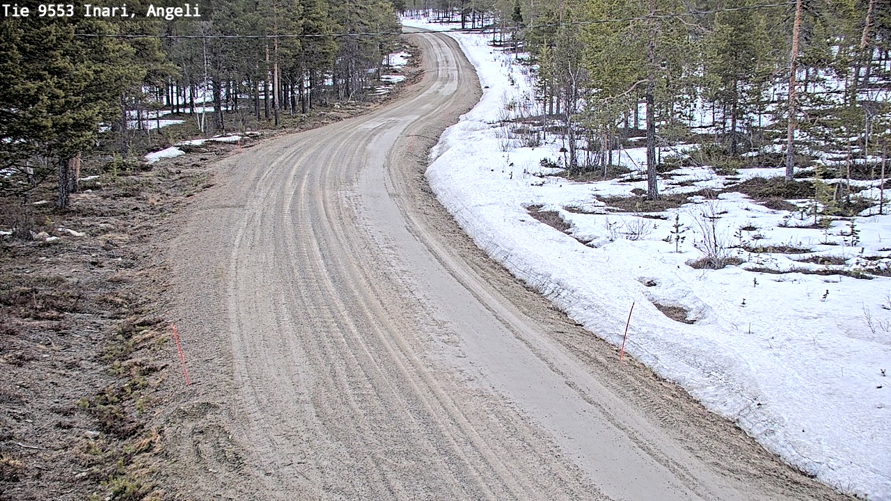 Weather Camera Image Road 9553 Inari, Angeli, Lintupuolivaara, Inari, Lappi