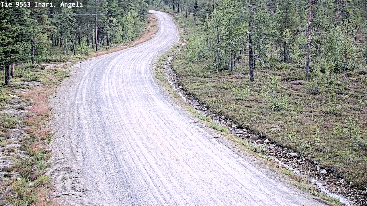 Weather Camera Image Road 9553 Inari, Angeli, Lintupuolivaara, Inari, Lappi