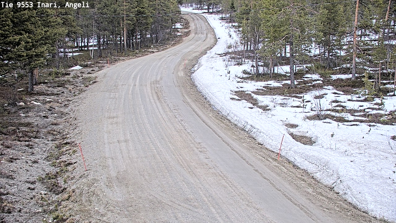 Weather Camera Image Road 9553 Inari, Angeli, Lintupuolivaara, Inari, Lappi