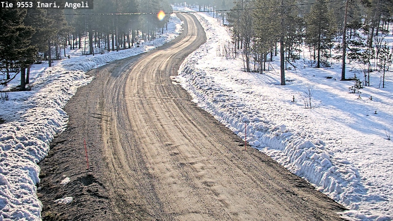 Weather Camera Image Road 9553 Inari, Angeli, Lintupuolivaara, Inari, Lappi