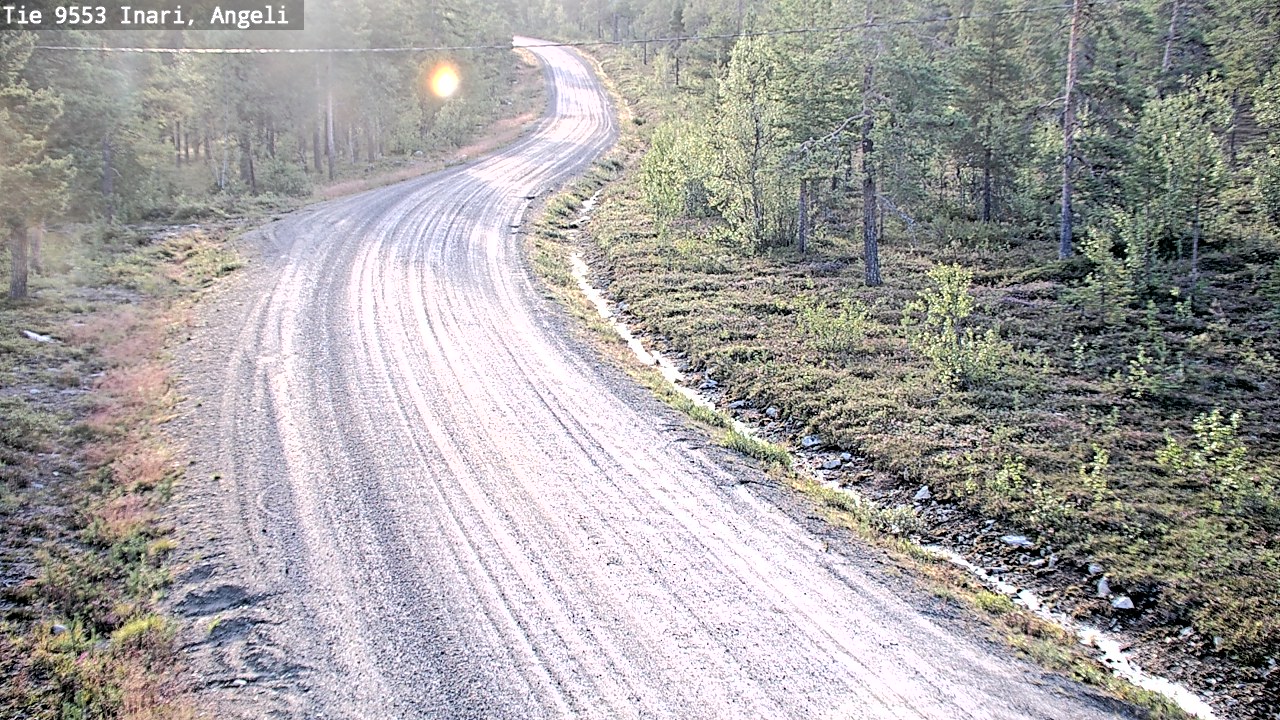 Weather Camera Image Road 9553 Inari, Angeli, Lintupuolivaara, Inari, Lappi