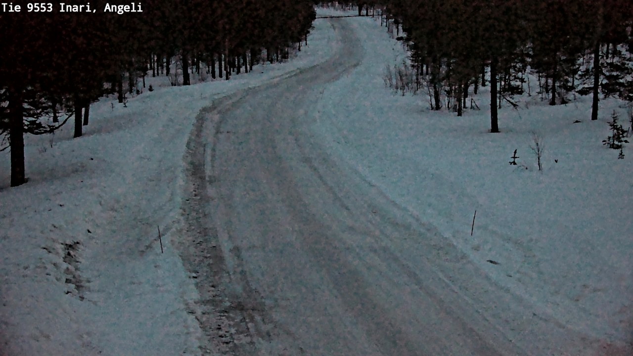 Kelikamerat Kuva Tie 9553 Inari, Angeli, Lintupuolivaara, Inari, Lappi