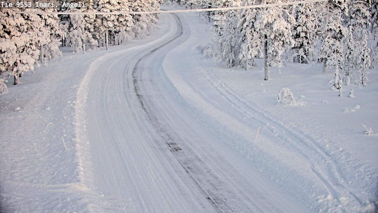 Weather Camera Image Road 9553 Inari, Angeli, Lintupuolivaara, Inari, Lappi