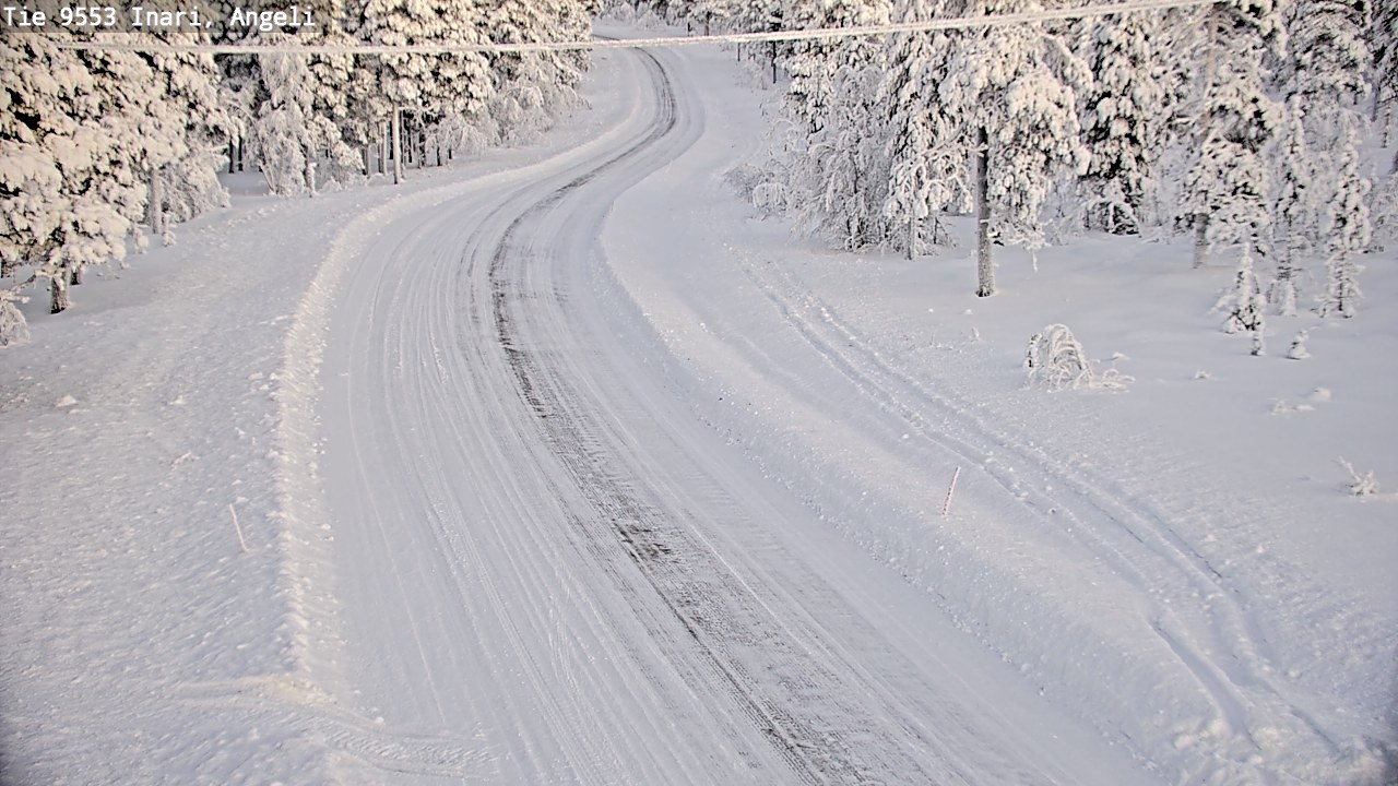 Weather Camera Image Road 9553 Inari, Angeli, Lintupuolivaara, Inari, Lappi