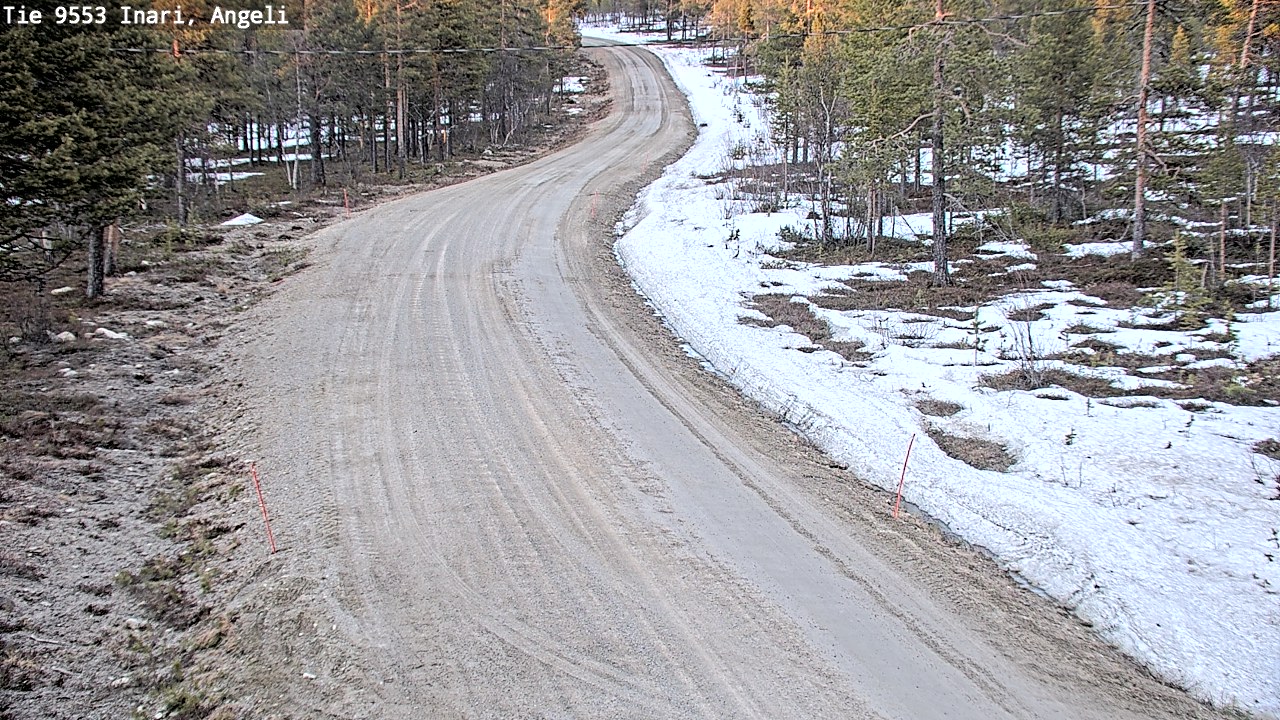 Weather Camera Image Road 9553 Inari, Angeli, Lintupuolivaara, Inari, Lappi