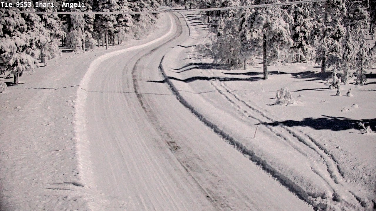 Weather Camera Image Väg 9553 Inari, Angeli, Lintupuolivaara, Inari, Lappi