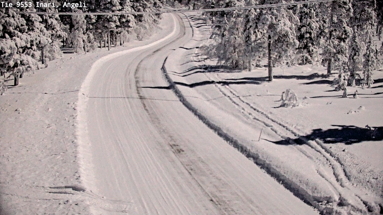 Weather Camera Image Väg 9553 Inari, Angeli, Lintupuolivaara, Inari, Lappi