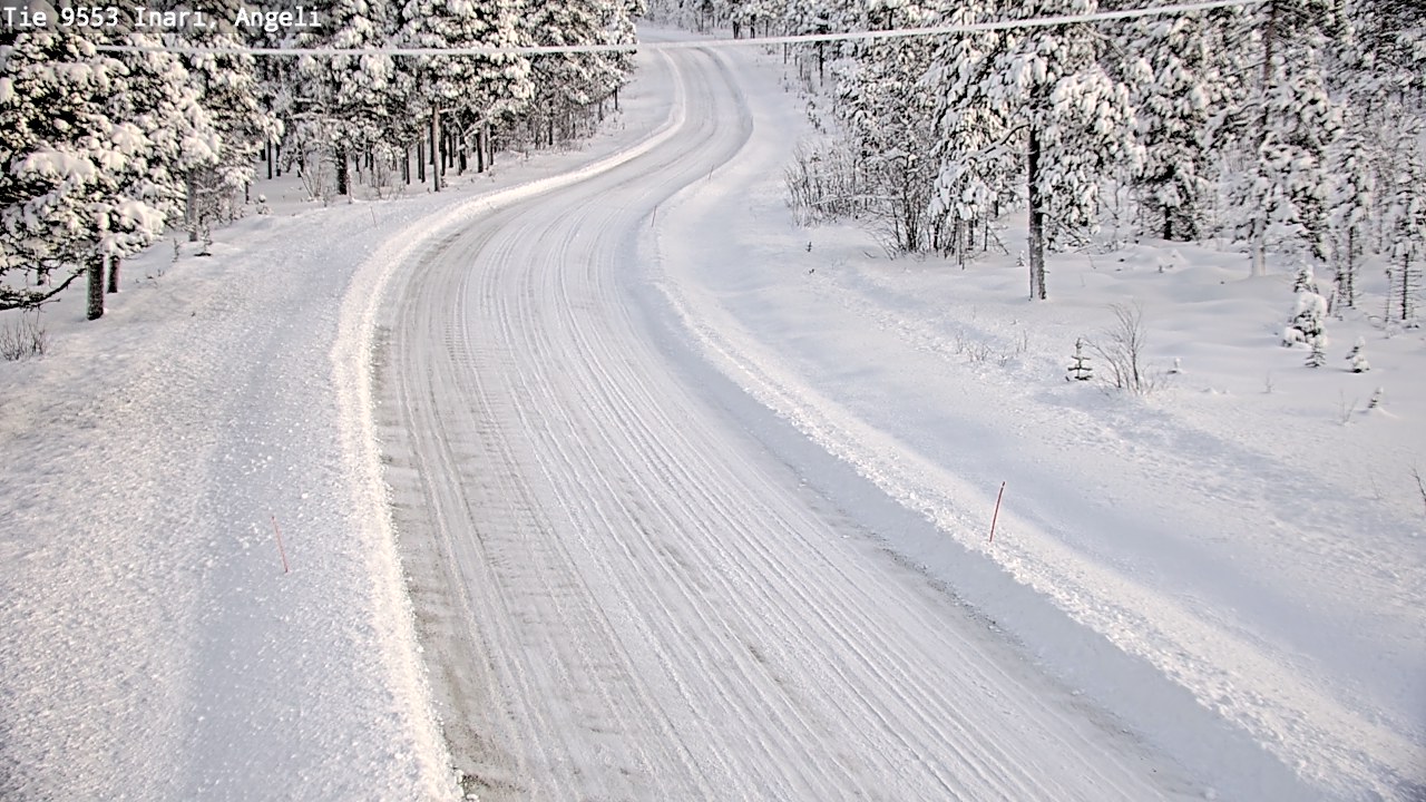 Weather Camera Image Väg 9553 Inari, Angeli, Lintupuolivaara, Inari, Lappi