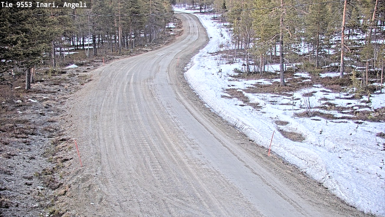 Weather Camera Image Road 9553 Inari, Angeli, Lintupuolivaara, Inari, Lappi