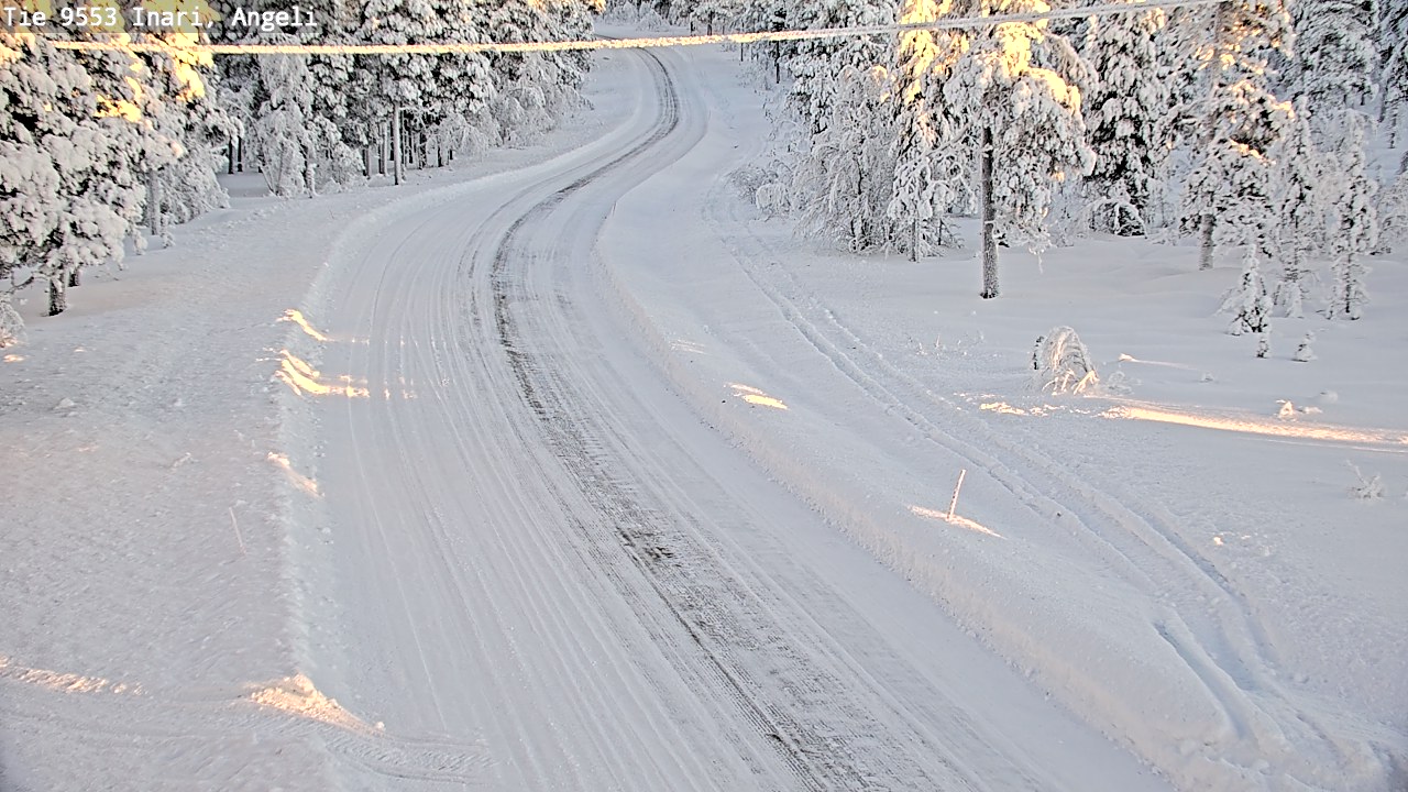 Weather Camera Image Väg 9553 Inari, Angeli, Lintupuolivaara, Inari, Lappi