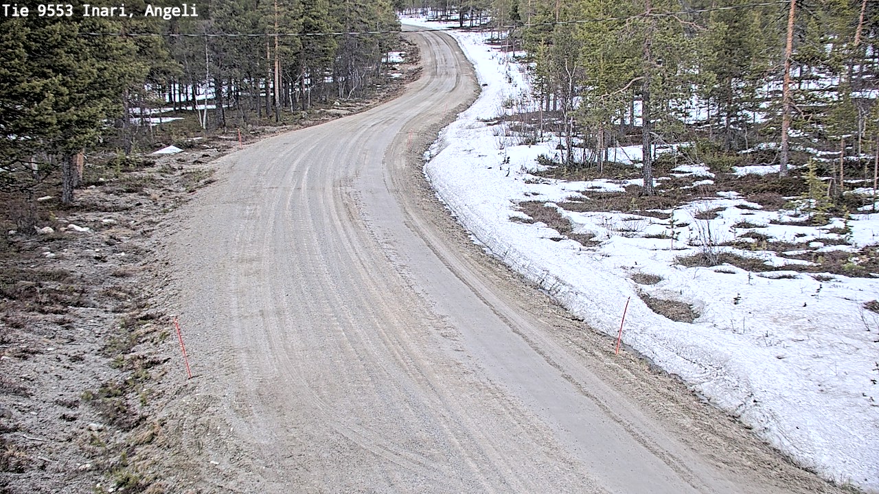 Weather Camera Image Road 9553 Inari, Angeli, Lintupuolivaara, Inari, Lappi