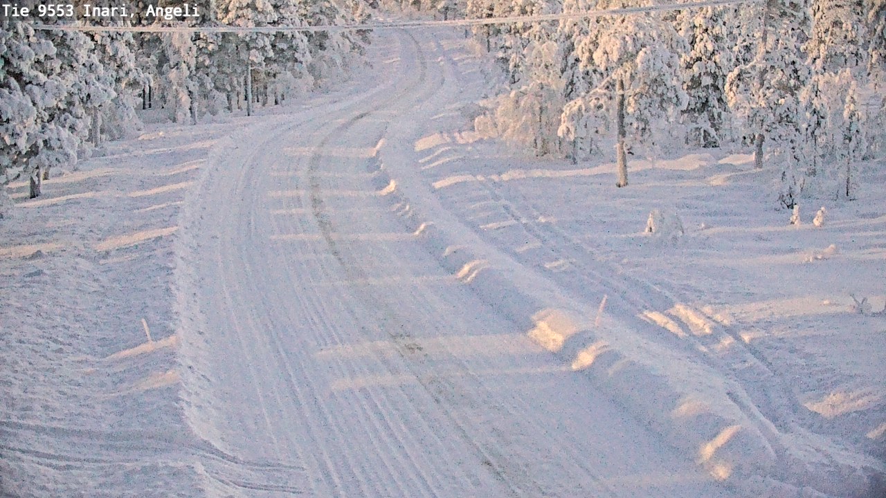 Kelikamerat Kuva Tie 9553 Inari, Angeli, Lintupuolivaara, Inari, Lappi