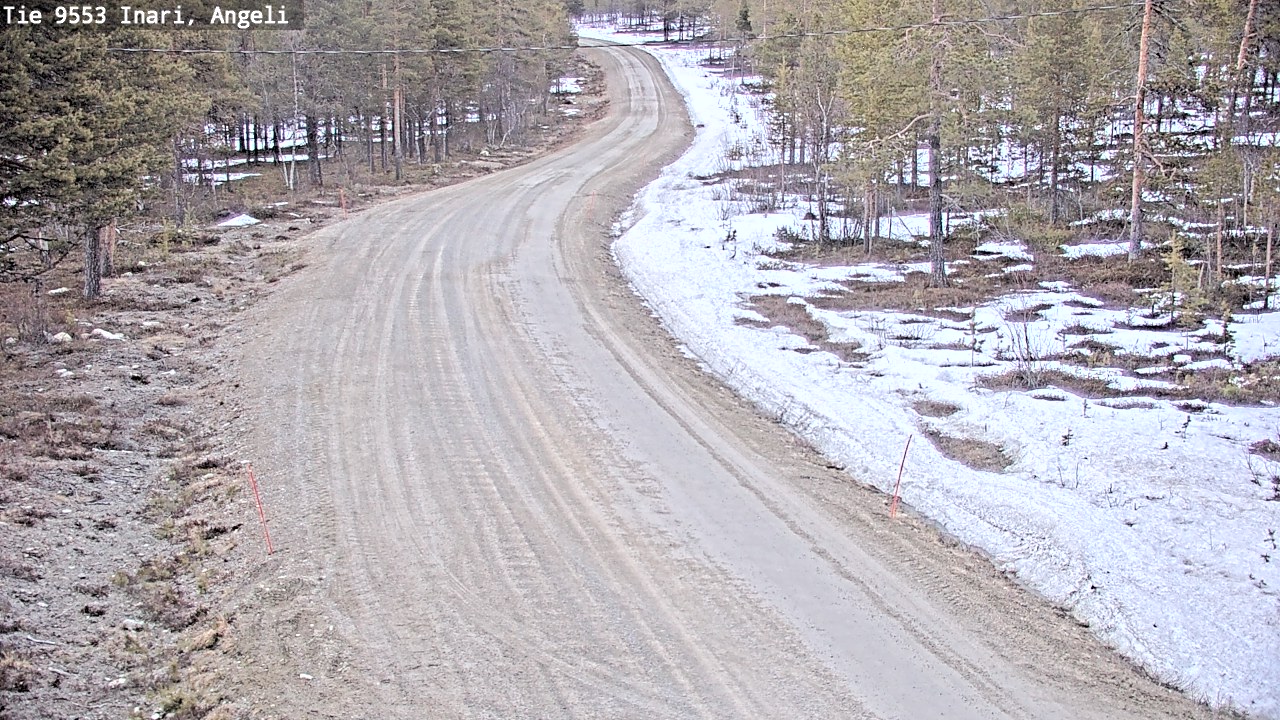 Weather Camera Image Road 9553 Inari, Angeli, Lintupuolivaara, Inari, Lappi