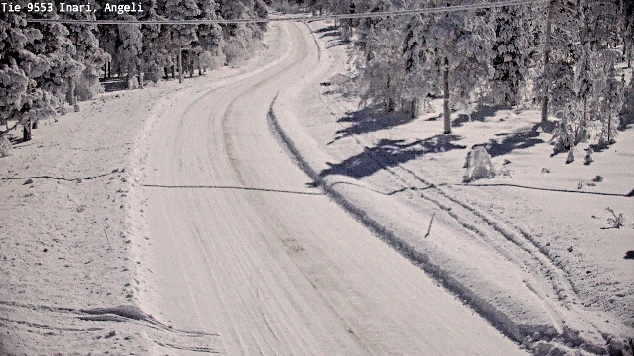 Weather Camera Image Road 9553 Inari, Angeli, Lintupuolivaara, Inari, Lappi