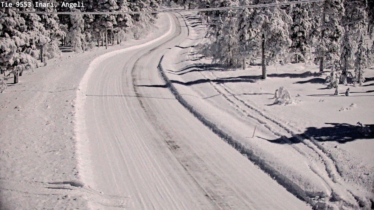 Weather Camera Image Väg 9553 Inari, Angeli, Lintupuolivaara, Inari, Lappi