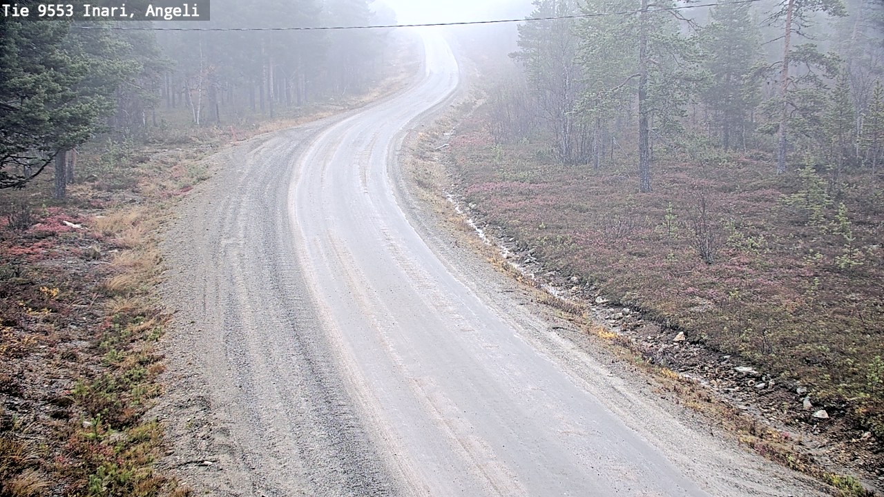 Weather Camera Image Road 9553 Inari, Angeli, Lintupuolivaara, Inari, Lappi