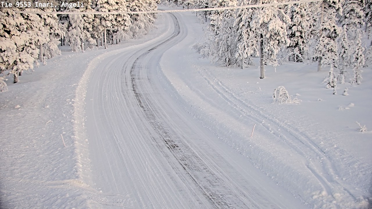 Weather Camera Image Road 9553 Inari, Angeli, Lintupuolivaara, Inari, Lappi