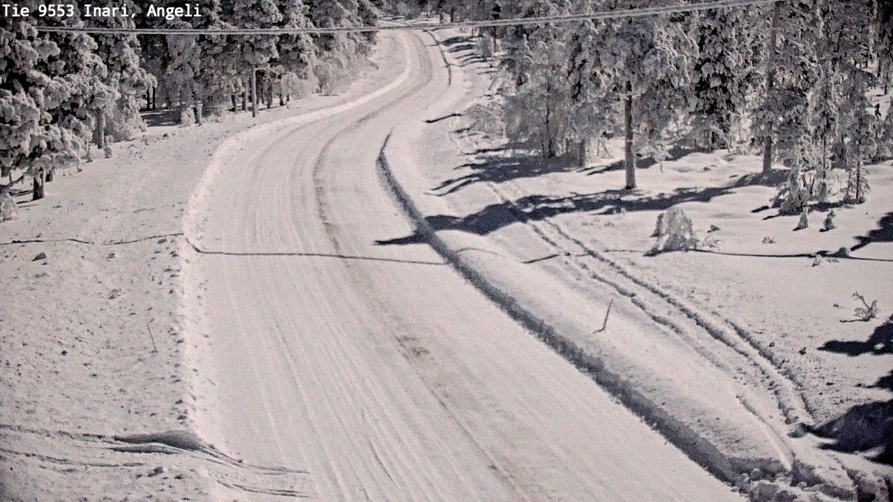 Weather Camera Image Road 9553 Inari, Angeli, Lintupuolivaara, Inari, Lappi