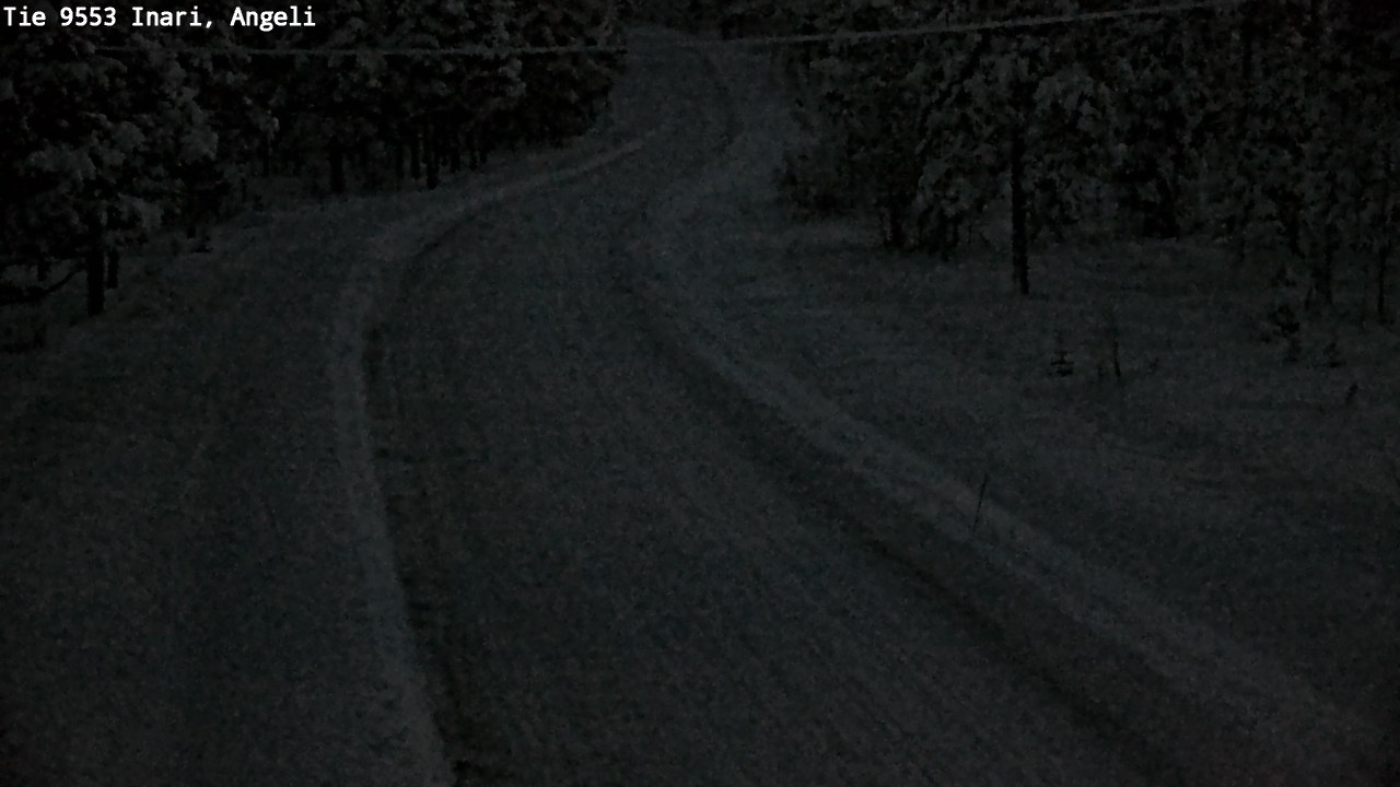 Weather Camera Image Väg 9553 Inari, Angeli, Lintupuolivaara, Inari, Lappi