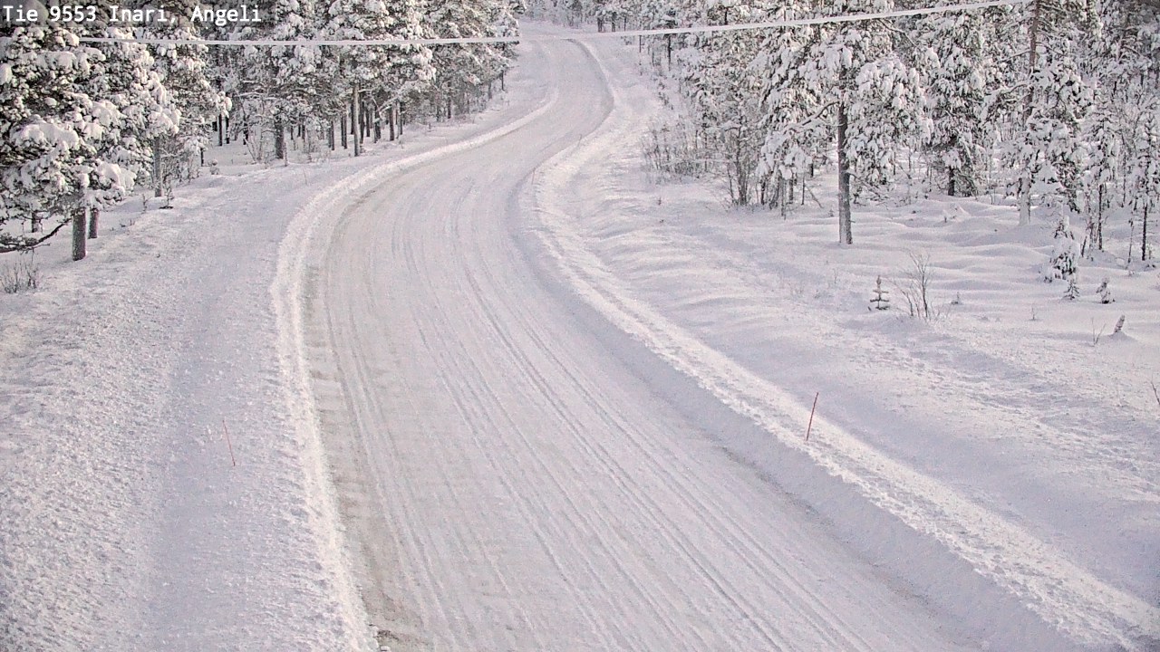 Weather Camera Image Väg 9553 Inari, Angeli, Lintupuolivaara, Inari, Lappi
