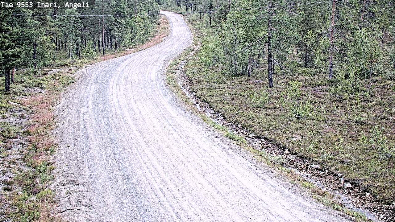 Weather Camera Image Road 9553 Inari, Angeli, Lintupuolivaara, Inari, Lappi
