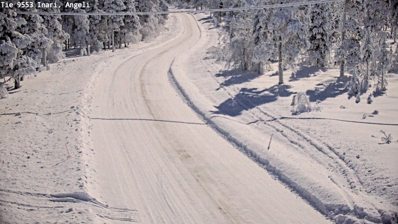 Weather Camera Image Road 9553 Inari, Angeli, Lintupuolivaara, Inari, Lappi