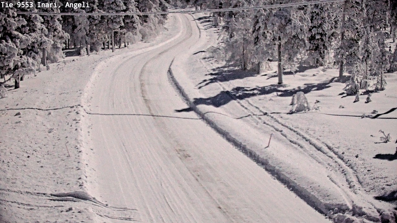 Weather Camera Image Road 9553 Inari, Angeli, Lintupuolivaara, Inari, Lappi