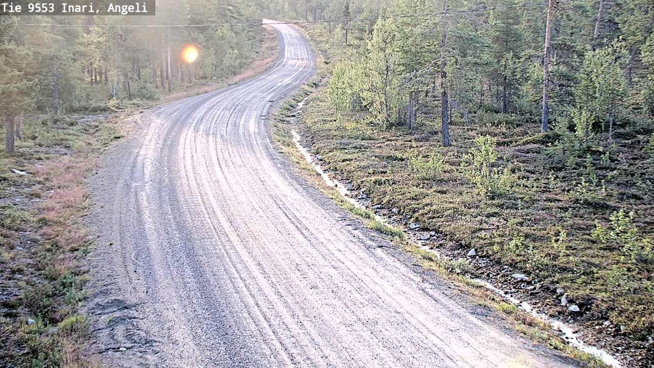 Weather Camera Image Road 9553 Inari, Angeli, Lintupuolivaara, Inari, Lappi