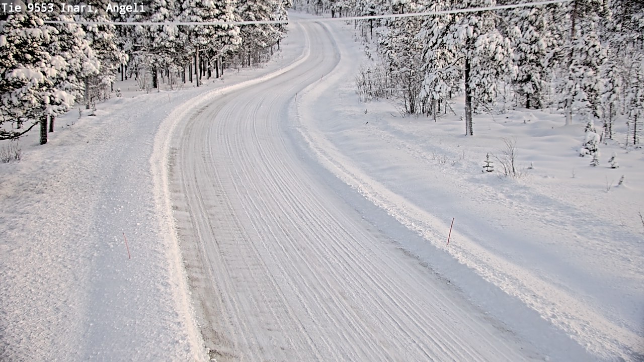 Weather Camera Image Väg 9553 Inari, Angeli, Lintupuolivaara, Inari, Lappi